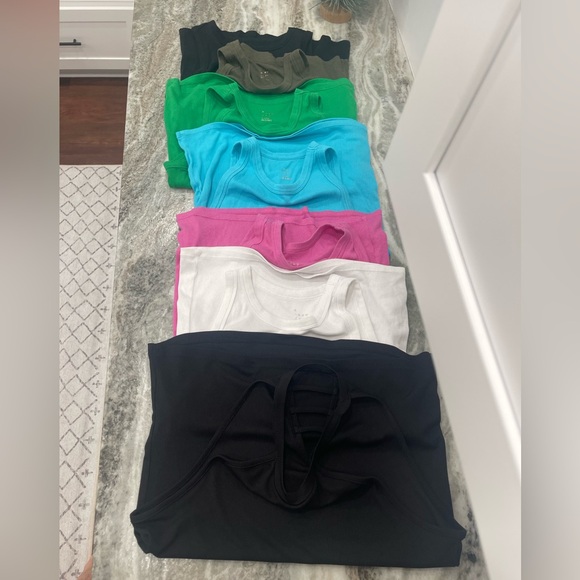 A new day XL women’s slim fitted ribbed high neck tank top set of 7 - Picture 4 of 15